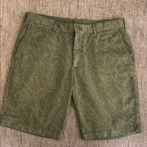 Uniqlo Green Palm Pattern Shorts